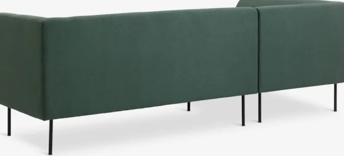 Sofa KARE chaiselong venstrevendt mørkegrøn
