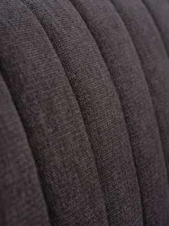 Sofa MAGLEBY 3-pers. mørkebrunt stof/egefarve