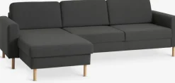 Sofa SVALBARD chaiselong mørkegrå