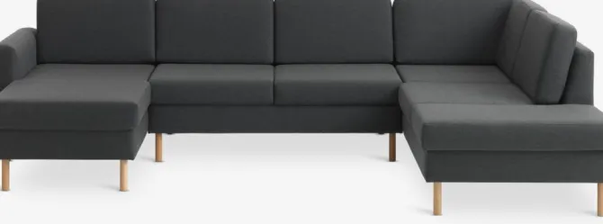 Sofa SVALBARD hjørne højre mørkegrå