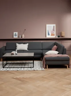 Sofa SVALBARD open-end højre mørkegrå