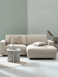 Sofa TORNEMARK chaiselong beige stof