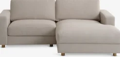 Sofa TORNEMARK chaiselong beige stof