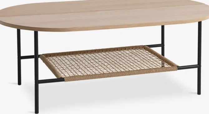 Sofabord HINNERUP 75x120 lys eg