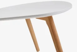 Sofabord LEJRE 48x85 hvid/eg