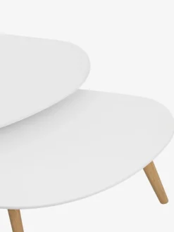 Sofabord LEJRE 48x85 hvid/eg