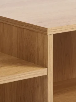 Sofabord LISBJERG 60x107 m/hylder eg naturfarve