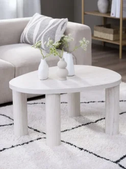 Sofabord LUNDEBORG 68x85 marmorfarve