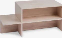 Sofabord SOLLERUP 50x110 m/hylder massiv fyr