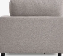 Sofamodul LUNDBY hjørne/ende sandfarvet stof