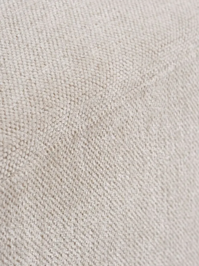 Sofamodul SKEJBY chaiselong/puf sandfarvet stof