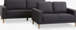 Sofasæt EGENSE 3+2-pers. mørkegråt stof