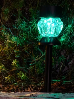 Solcellelampe SPLITTERNE Ø7xH35cm sort