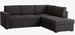 Sovesofa chaiselong BEDSTED grå