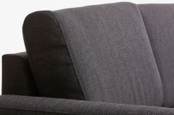 Sovesofa chaiselong BEDSTED grå