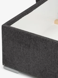 Sovesofa chaiselong VEJLBY mørkegråt stof