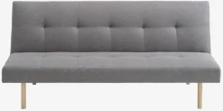 Sovesofa HOLSTED gråt stof