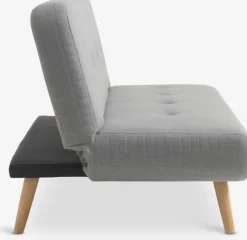 Sovesofa JUVRE lysegråt stof/natur