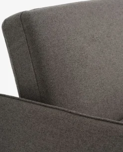 Sovesofa LYSTRUP 2-pers. mørkegråt stof