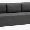 Sovesofa MARSLEV 3-pers. mørkegråt stof