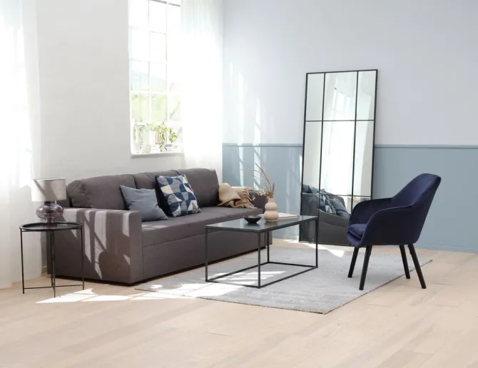 Sovesofa MARSLEV 3-pers. mørkegråt stof