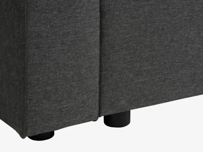 Sovesofa MARSLEV 3-pers. mørkegråt stof