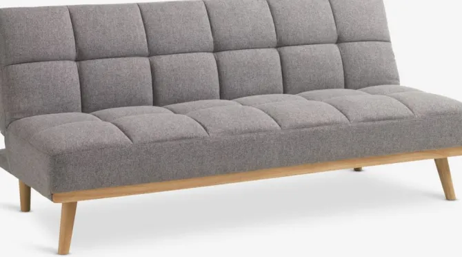 Sovesofa NEJEDE lysegråt stof