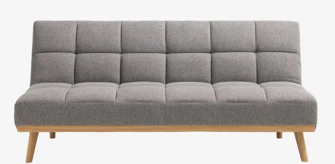 Sovesofa NEJEDE lysegråt stof