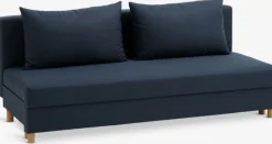 Sovesofa NORSMINDE blåt stof