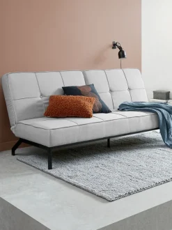 Sovesofa OREVAD lysegråt stof