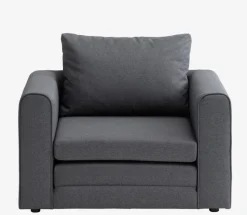 Sovestol SKILLEBEKK mørkegråt stof