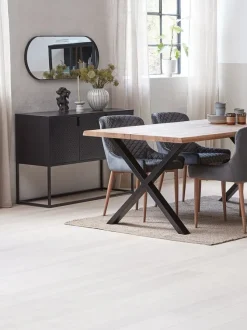 Spejl MARSTAL oval 40x100 sort