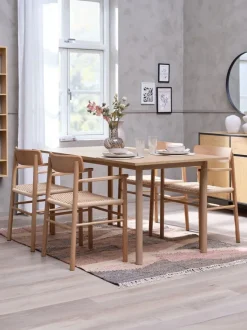 Spisebord ALSTED 90x160 egefarve