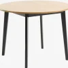 Spisebord JEGIND Ø105 eg/sort