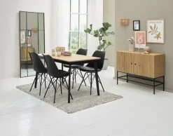 Spisebord JEGIND 80x130 eg/sort