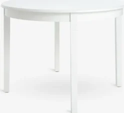 Spisebord KIRKEBY Ø110 hvid
