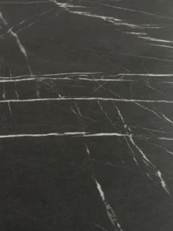 Spisebord KRONDAL 90x180 marmorfarvet sort