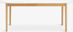 Spisebord MARSTRAND 100x200/280 hvid/natur