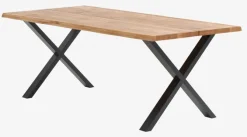 Spisebord ROSLEV 95x200 eg natur/sort