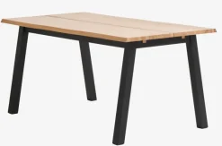 Spisebord SKOVLUNDE 90x160 eg natur/sort