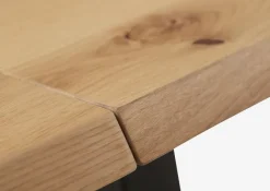 Spisebord SKOVLUNDE 90x200 eg natur/sort