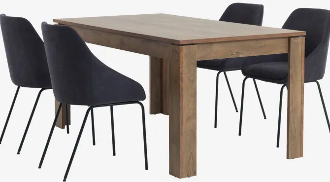 Spisebord VEDDE 90x160 vild eg farve