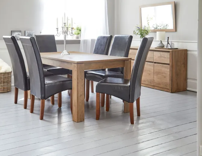 Spisebord VEDDE 90x160 vild eg farve