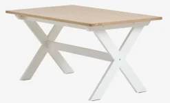 Spisebord VISLINGE 90x150 natur/hvid