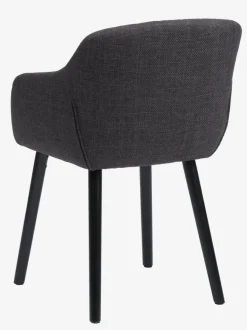 Spisebordsstol ADSLEV antracitgråt stof/sort