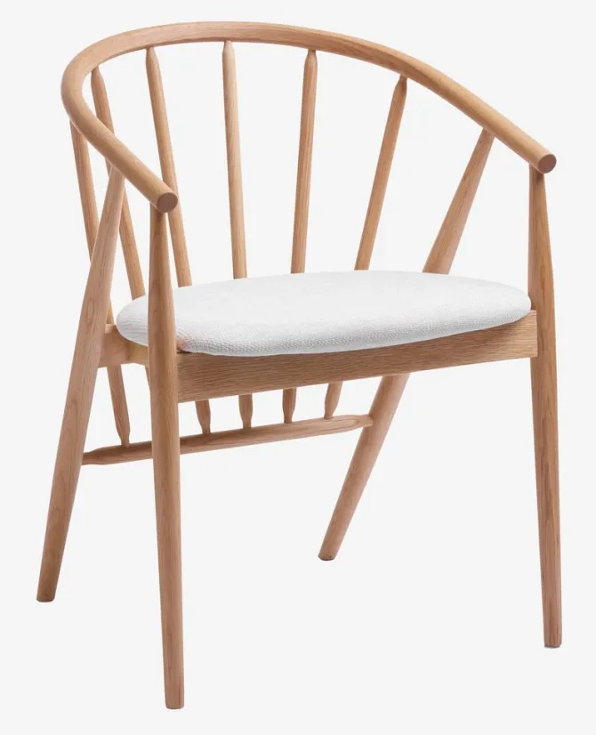 Spisebordsstol ARNBORG eg/råhvid