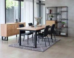 Spisebordsstol ASAA sort kunstlæder