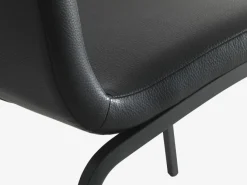 Spisebordsstol ASAA sort kunstlæder