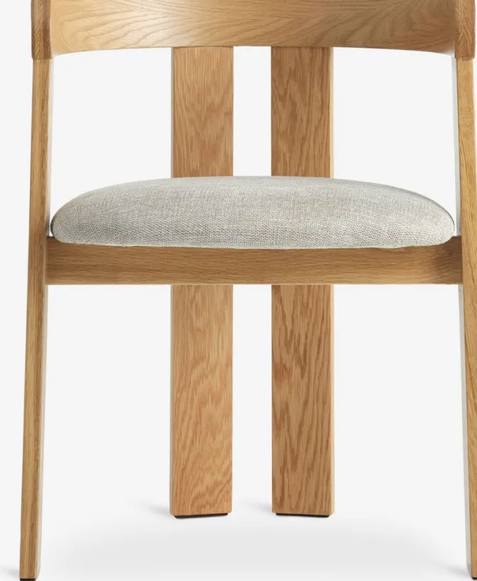 Spisebordsstol BOVRUP eg/beige stof