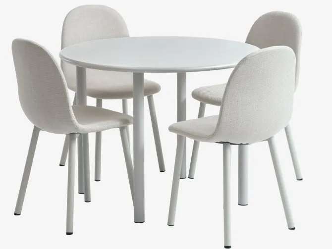 Spisebordsstol EJSTRUP beige stof